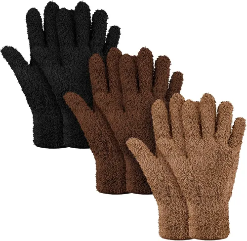 Vista 15 de Patelai 12 pares de guantes de microfibra para plantas y hojas, talla S Colores surtidos