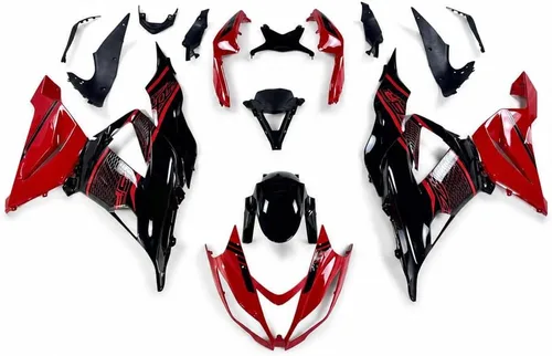 Vista 31 de Carenado negro brillante para Kawasaki Ninja 2013-2018 ZX6R 636 001 Negro Brillante