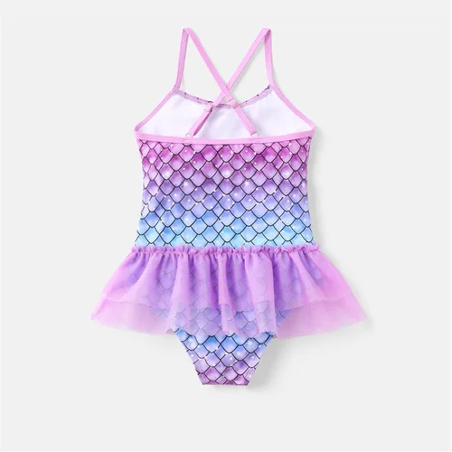 Vista 6 de L.O.L. Surprise! Traje de baño de una pieza con diseño de sirena para niña