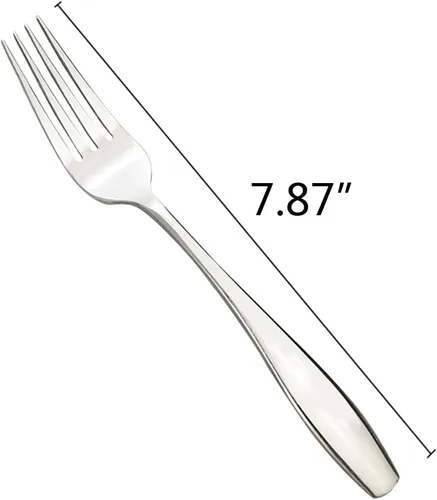 Vista 2 de Ggbin Tenedores de cena de acero inoxidable de 12 piezas, 7.87 pulgadas