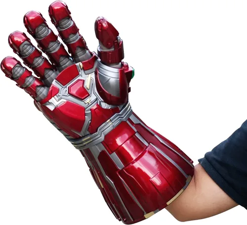 Vista 6 de Gmasking 2022 - Guantes de metal para hombre para cosplay iluminados 11