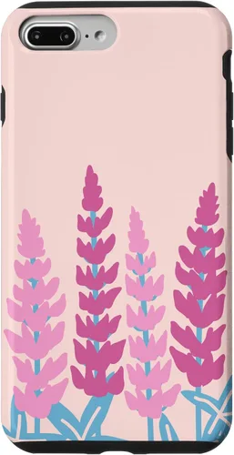 Vista 9 de iPhone 14 Lindo altramuz polyphyllus flor púrpura planta floral para mujeres caso