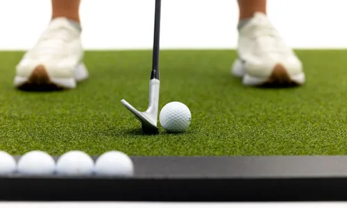 Vista 8 de Dura-Pro Alfombrilla de golf premium de césped para interiores y exteriores. Bandeja de regalo + 3 tees