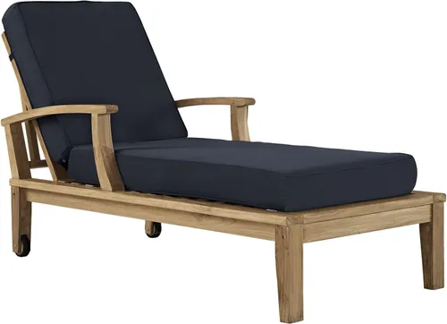Vista 12 de Modway EEI-1151-NAT-GRY-SET Marina - Silla de salón de madera de teca de grado A para exteriores, color gris natural