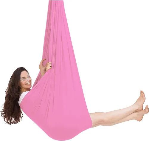 Vista 25 de Columpio sensorial para interiores con autismo y terapia para niños, hamaca colgante para niños y adolescentes con TDAH autista y Asperger