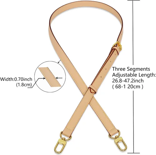 Vista 4 de HUADEK Genuine Leather Purse Strap Replacement Crossbody Handbag Long Adjustable