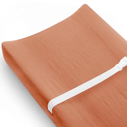 Vista 16 de Juego de 2 fundas para cambiador para bebé niño y niña, fundas de muselina para cambiador con estilo bohemio, ropa de cama neutra para guardería