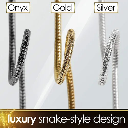 Vista 4 de Cadenas de lentes para mujeres y hombres correa de soporte para gafas cadena de lentes de metal Plata oro ónix