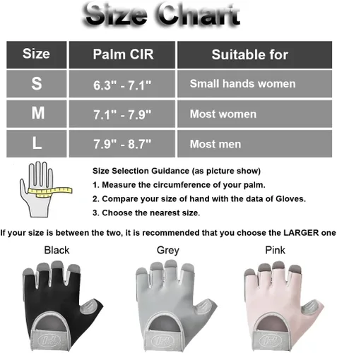 Vista 6 de SUJAYU Guantes de entrenamiento para mujeres y hombres, guantes antideslizantes sin dedos para levantamiento de pesas, guantes de entrenamiento