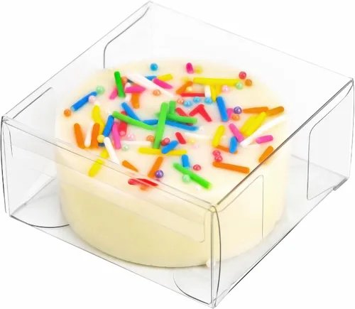 Vista 8 de XP-ART 30 PCS Cajas de Regalo Transparentes, 4 x 4 x 4 pulgadas, Cajas de Regalo Transparentes de Plástico para Bodas, Cumpleaños, Pascua, Día