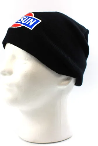 Vista 4 de Gorro Datsun - Gorro de calavera en color negro, Negro