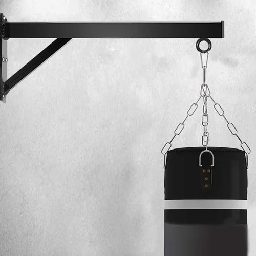 Vista 7 de Aoneky Heavy Duty Punching Bag Wall Mount Bracket, 1000LB Capacity Universal Boxing Bag Hanger for MMA, Muay Thai, Home Gym Training, Solid Steel