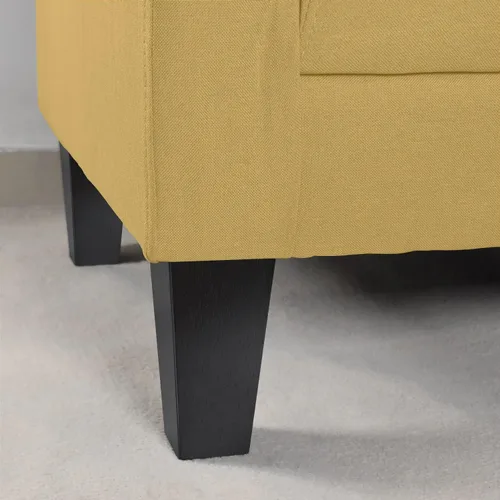 Vista 3 de Juego de 6 patas para muebles de 6 pulgadas, color negro, patas otomanas de repuesto para sofá seccional, cómoda, reclinable, mesita de noche