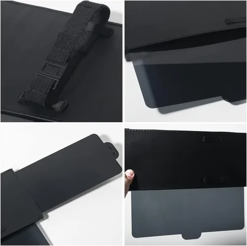 Vista 6 de Extensor de visera de automóvil, parasol para parabrisas y ventana lateral, extensor de parasol antirreflejo para el asiento delantero del conductor