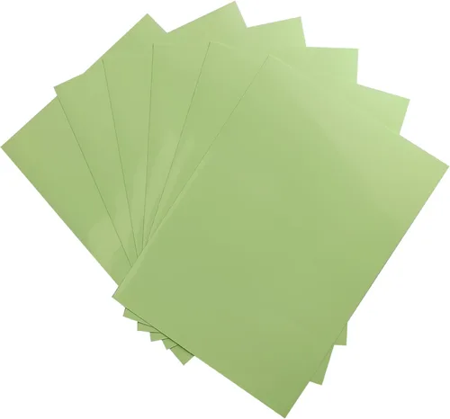 Vista 3 de Papel adhesivo imprimible que brilla en la oscuridad, 8.5 x 11 pulgadas, 5 hojas de papel adhesivo de vinilo resistente al agua luminoso