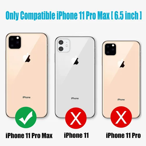 Vista 3 de Funda de batería para iPhone 11 Pro Max, 10000 mAh, ultrafina, portátil, funda protectora de carga inteligente compatible con iPhone 11 Pro Max