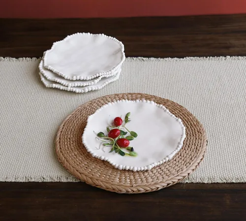 Vista 3 de Beatriz Ball VIDA Alegria - Juego de 4 platos de ensalada de 9 pulgadas (blanco)