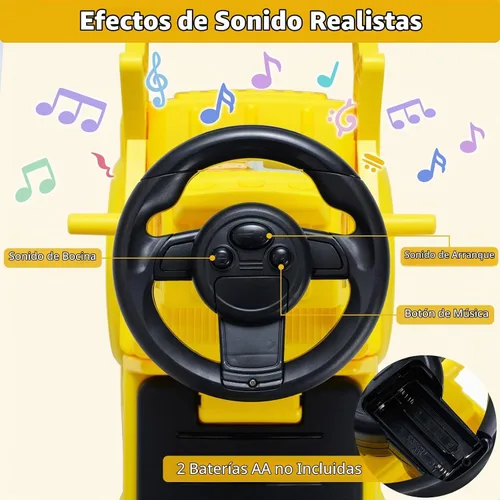 Vista 6 de OLAKIDS - Excavadora 3 en 1 con cubo ajustable