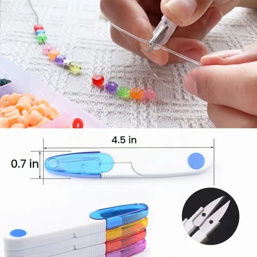 Vista 5 de Cuerda elástica de 0.8mm para pulseras, QBJAYTY cuerda elástica transparente para pulseras, cuerda de cuentas de arcilla, cuerda elástica de 100m