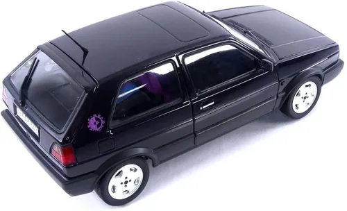 Vista 5 de Norev 1991 Golf GTI Fire and Ice Dark Purple Metálico 1/18 Diecast Model Car 188558