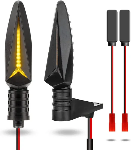 Vista 8 de Señales de giro LED para motocicleta KICRY, intermitentes frontales compatibles con BMW F650GS F700GS F800G F800R F800ST HP2 Sport K1200R K1300R