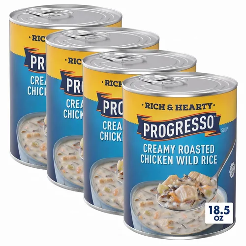 Vista 13 de Progresso: Sopa Rica y Abundante, Sopa de Almejas de Nueva Inglaterra, 18.5 oz., Pack de 4
