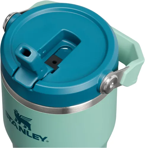 Vista 2 de STANLEY IceFlow 2.0 - Vaso con pajita, 14 onzas, color verde primavera