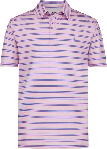 Vista 28 de Izod Boys' Performance Golf Grid Short Sleeve Stretch Collared Polo Shirt Atomizador Raya Azul