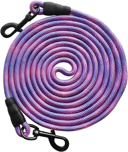 Vista 13 de BTINESFUL Correa de Amarre para Perro, Cuerda de Control Correa de Cuerda Larga, 8ft 12ft 20ft 30ft 50ft 75ft Correa para Perros de Patio - Perros