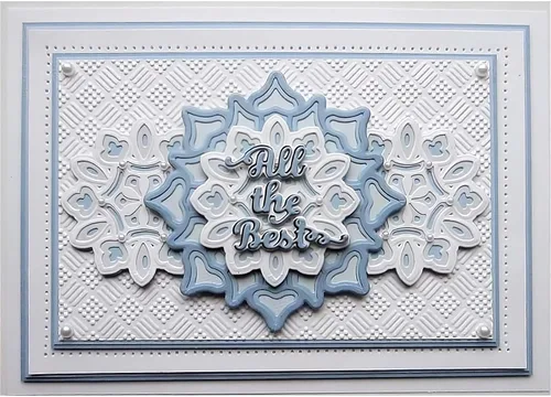 Vista 6 de All The Best Words Greetings - Troqueles de corte de metal para manualidades, álbumes de recortes, plantillas en relieve, álbum, tarjetas de regalo
