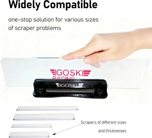 Vista 3 de Wax Scraper Tuner - Repair, Recover and Sharpen Your Ski or Snowboard Waxing Tools (Scraper Tuner) (Black)