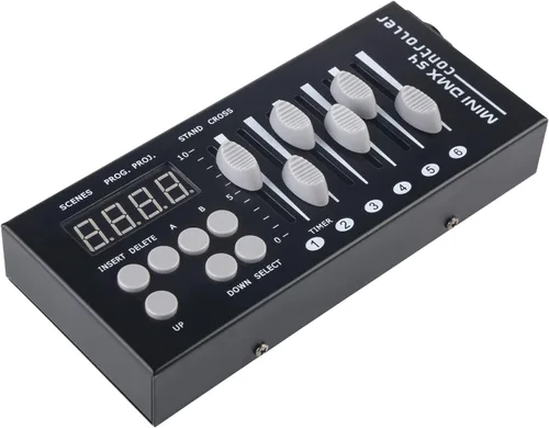 Vista 6 de Controlador DMX 54 Canales Mini DMX 512 para DJ, Escenario y Luces LED