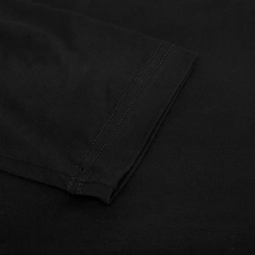 Vista 5 de OThread Co Camiseta corta básica elástica con cuello redondo y manga 34 para mujer