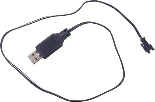Vista 8 de AA 4.8V 800mah SM-2P Plug Batería recargable con cable de carga USB para 1/28 Stunt RC car C128 1/28 NB2801 NB2802 NB2803 doble cara Tumbling Spin