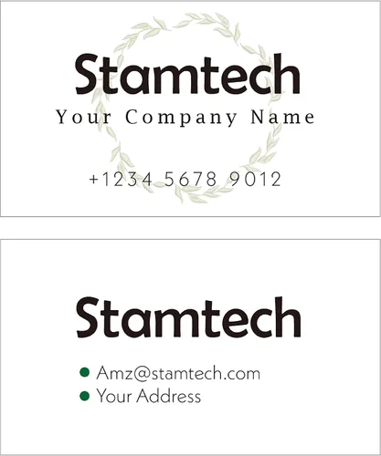 Vista 10 de STAMTECH Tarjetas de visita personalizadas profesionales - Tarjetas de visita personalizadas de doble cara Impresión colorida frontal y trasera