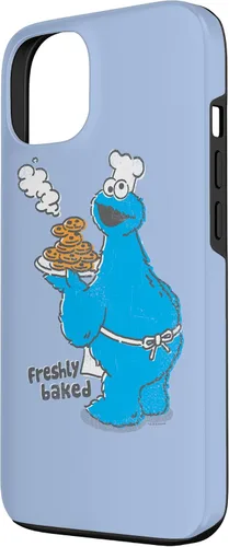 Vista 2 de Funda recién horneada para iPhone 13 Sesame Street Cookie Monster