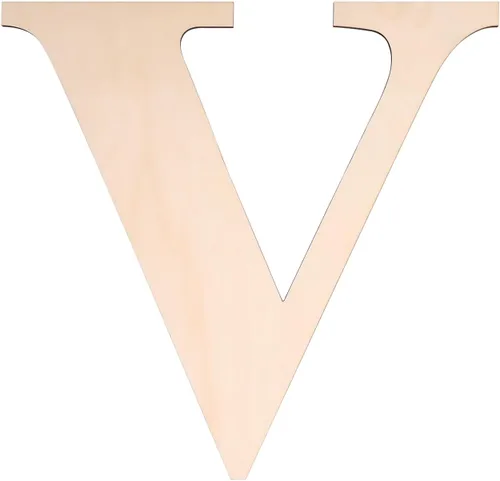Vista 12 de Letra de madera de 12 pulgadas, letras de madera para decoración de pared, letras de madera sin terminar en blanco de 1/5 pulgadas para decoración