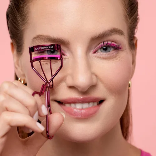 Vista 6 de Real Techniques Miracle Eyelash Curler, Lash Tool for Mascara, Pink