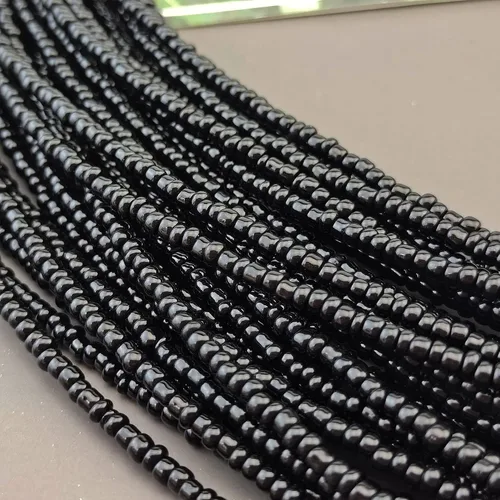 Vista 4 de BOCAR - Collar de cuentas de semillas gruesas de múltiples capas para regalo de mujer (NK-10351)