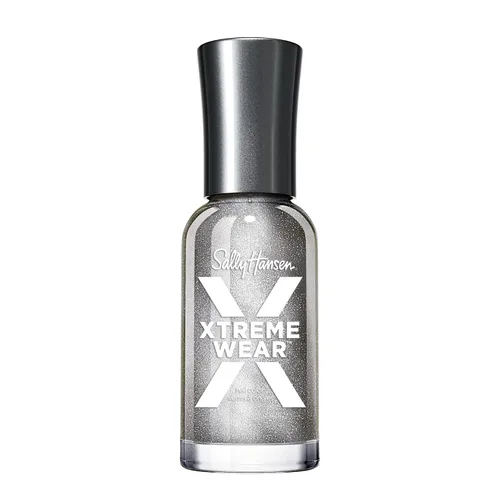 Vista 8 de Sally Hansen Xtreme Wear Esmalte de uñas sin rayas, acabado brillante, duradero, resistente a las astillas, transparente, color de uñas plateado 130
