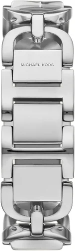 Vista 3 de Michael Kors MK Empire - Reloj rectangular de acero inoxidable para mujer con correa de acero o cuero