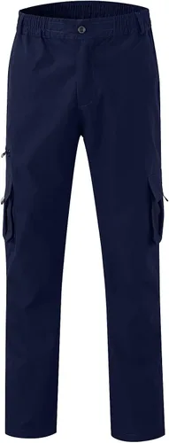 Vista 4 de GDJGTA Pantalones cargo para hombre, pantalones de secado rápido, pantalones de yoga ligeros para playa, para ejercicio, fitness, overol, pantalones