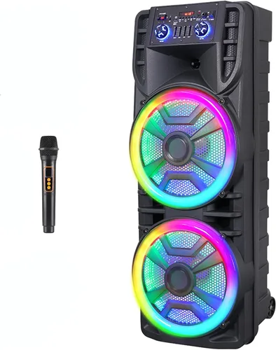 Vista 9 de Altavoz Bluetooth inalámbrico dual del partido de 8" para el canto