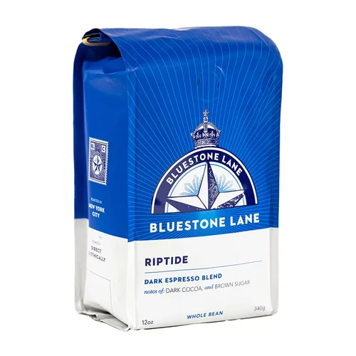 Vista 15 de Bluestone Lane Granos de café, Bayside Blonde Light Roast, grano entero, bolsa de 12 onzas