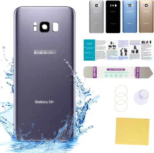 Vista 61 de Compatible con Samsung Galaxy Note 8 - Carcasa trasera de repuesto de cristal de 6.3 pulgadas, SM-N950, todos los portadores con manual de Negro