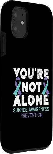 Vista 3 de Funda de concienciación para la prevención del suicidio de la depresión para iPhone 11 You're Not Alone