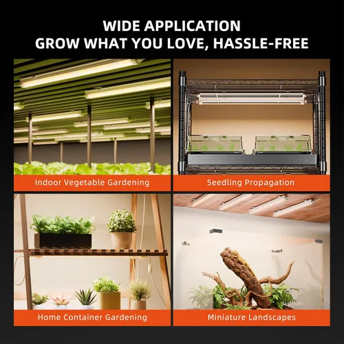 Vista 8 de Spider Farmer Luces LED de cultivo de 1 pie para plantas de interior, espectro completo (3000 K+5000 K+660 nm), 40 W