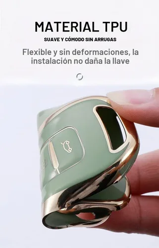 Vista 4 de para Renault Kadjar, funda inteligente de llave de control remoto plegable para Renault Kadjar, Captur, Megane, Sandero, Stepway, Logan, Clio 5