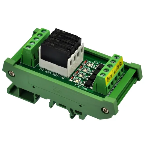 Vista 14 de Montaje en carril DIN AC/DC 5V 12V 24V SPST-NO 5Amp módulo de relé de potencia (CA/CC 5V, 16 canales)