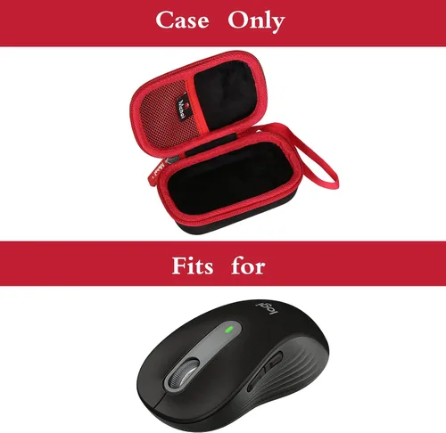 Vista 6 de Mchoi Estuche rígido de viaje adecuado para mouse inalámbrico Logitech Signature M650 L/M550 L, solo funda